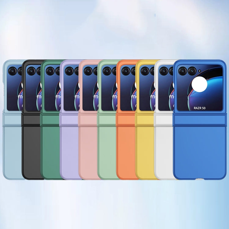 For Motorola Razr 50 3 in 1 Skin Feel PC Phone Case(Klein Blue) by buy2fix