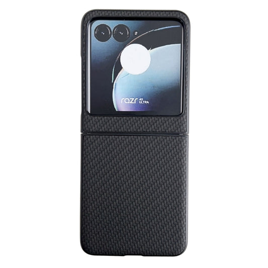 For Motorola Razr 40 Ultra / Razr 2023 Weave Texture PC Phone Case(Black) by buy2fix
