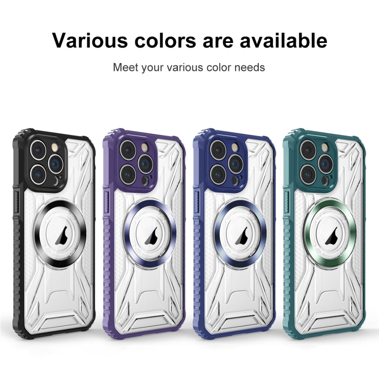 For iPhone 12 Pro CD Texture Magsafe Phone Case(Dark Purple) - iPhone 12 / 12 Pro Cases by buy2fix | Online Shopping UK | buy2fix