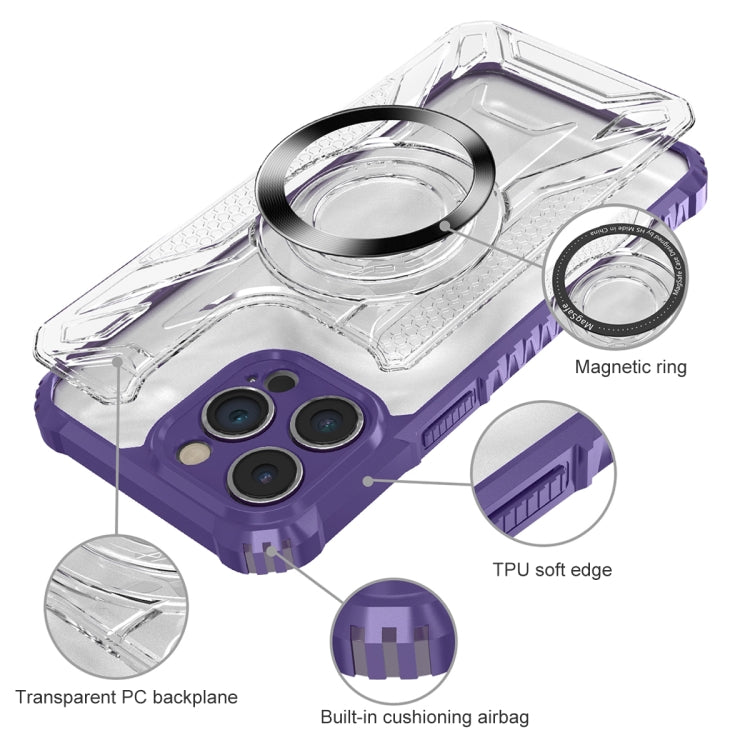 For iPhone 15 CD Texture Magsafe Phone Case(Dark Purple) - iPhone 15 Cases by buy2fix | Online Shopping UK | buy2fix