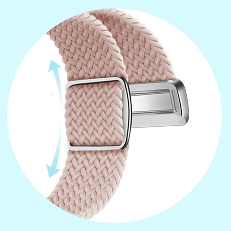 For Apple Watch Ultra 49mm Nylon Loop Magnetic Buckle Watch Band(Pink Sand) - Watch Bands by buy2fix | Online Shopping UK | buy2fix