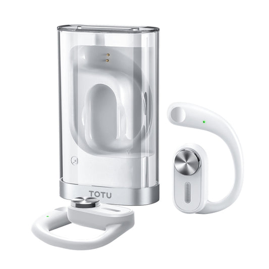 TOTU BE-1-OWS Ear-Hanging Wireless Bluetooth Earphone(White) - Bluetooth Earphone by TOTUDESIGN | Online Shopping UK | buy2fix
