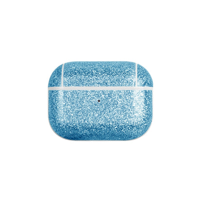 For AirPods Pro 2 Glitter Powder Skin Texture PC TWS Earphone Case(Blue) - For AirPods Pro 2 by buy2fix | Online Shopping UK | buy2fix