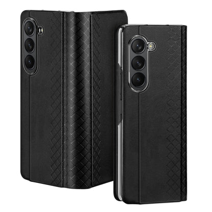 For Samsung Galaxy Z Fold5 5G DUX DUCIS Bril Series PU + TPU Phone Case(Black) - Galaxy Z Fold5 Cases by DUX DUCIS | Online Shopping UK | buy2fix