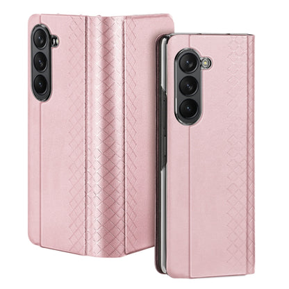 For Samsung Galaxy Z Fold5 5G DUX DUCIS Bril Series PU + TPU Phone Case(Pink) - Galaxy Z Fold5 Cases by DUX DUCIS | Online Shopping UK | buy2fix