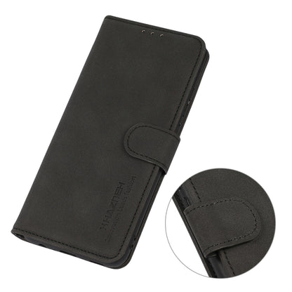 For Honor 90 KHAZNEH Matte Texture Leather Phone Case(Black) - Honor Cases by buy2fix | Online Shopping UK | buy2fix