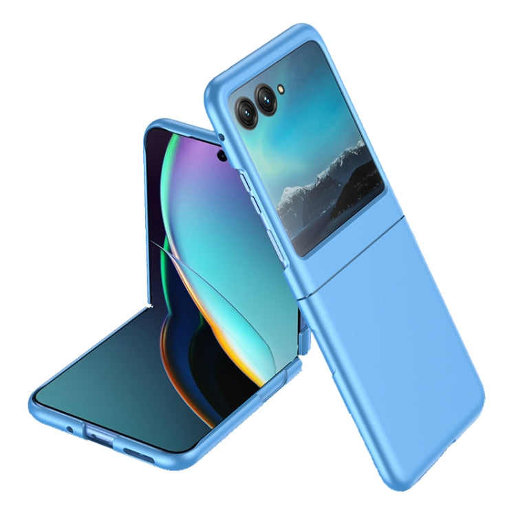 For Motorola Razr 40 Ultra Ultrathin Skin Feel PC Shockproof Phone Case(Blue) by buy2fix