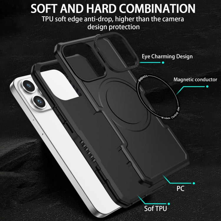 For iPhone 15 Pro MagSafe Shockproof Armor Phone Case(Black) - iPhone 15 Pro Cases by buy2fix | Online Shopping UK | buy2fix