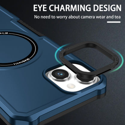 For iPhone 15 Plus Shockproof Armor MagSafe Phone Case(Dark Blue) by buy2fix