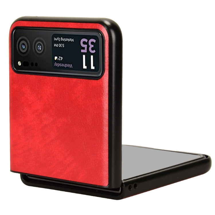 For Motorola Moto Razr 40 Litchi Texture Back Cover Phone Case(Red) by buy2fix