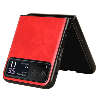 For Motorola Moto Razr 40 Litchi Texture Back Cover Phone Case(Red) by buy2fix