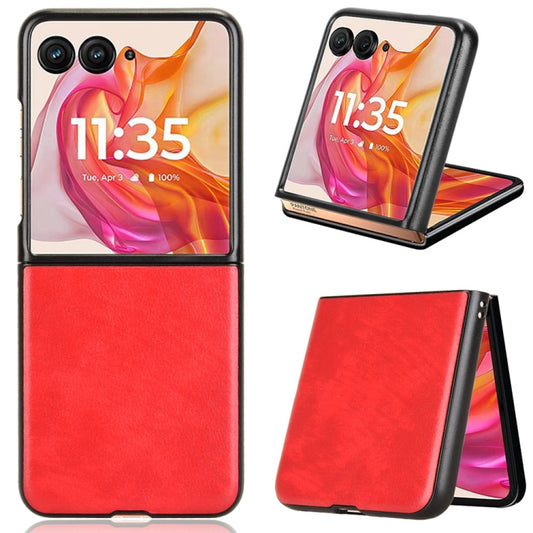 For Motorola Razr 50 Ultra Litchi Texture Back Cover Phone Case(Red) by buy2fix