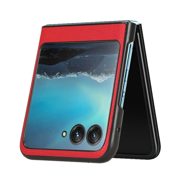 For Motorola Moto Razr 40 Ultra Litchi Texture Card Slot Phone Case(Red) by buy2fix