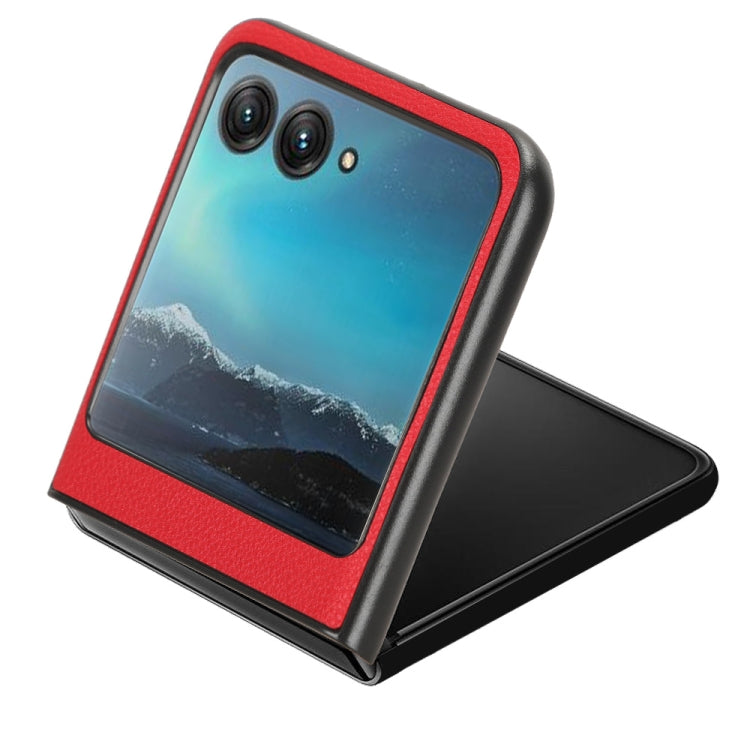 For Motorola Moto Razr 40 Ultra Litchi Texture Card Slot Phone Case(Red) by buy2fix