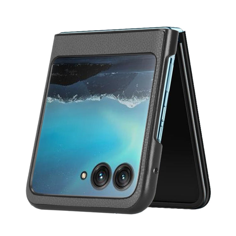 For Motorola Moto Razr 40 Ultra Litchi Texture Card Slot Phone Case(Grey) by buy2fix