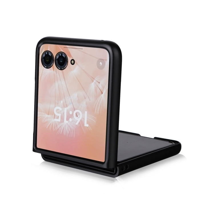 For Motorola Moto Razr 50 Ultra PU Leather PC Phone Case(Blue) by buy2fix