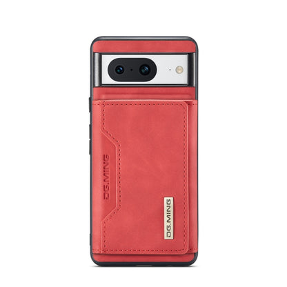 For Google Pixel 8 DG.MING M2 Series 3-Fold Multi Card Bag + Magnetic Phone Case(Red) - Google Cases by DG.MING | Online Shopping UK | buy2fix