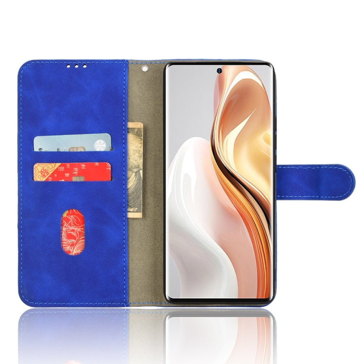 For Ulefone Note 17 Pro Skin Feel Magnetic Flip Leather Phone Case(Blue) by buy2fix