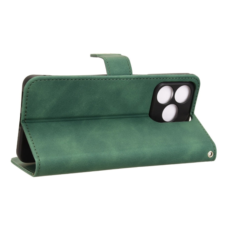 For Ulefone Note 18 Ultra Skin Feel Magnetic Flip Leather Phone Case(Green) by buy2fix