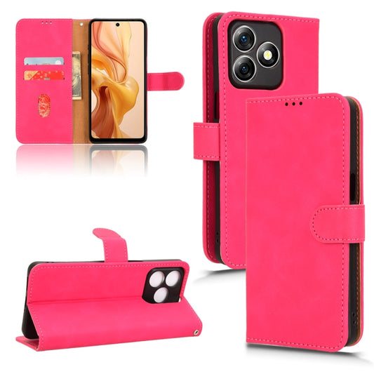 For Ulefone Note 18 Ultra Skin Feel Magnetic Flip Leather Phone Case(Rose Red) by buy2fix