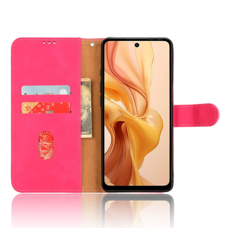 For Ulefone Note 18 Ultra Skin Feel Magnetic Flip Leather Phone Case(Rose Red) by buy2fix