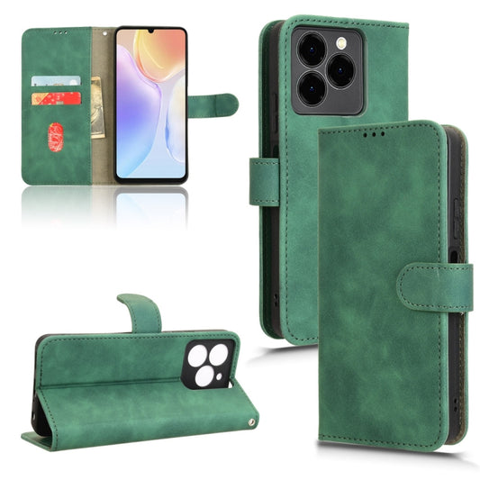 For Ulefone Note 20 Pro Skin Feel Magnetic Flip Leather Phone Case(Green) by buy2fix