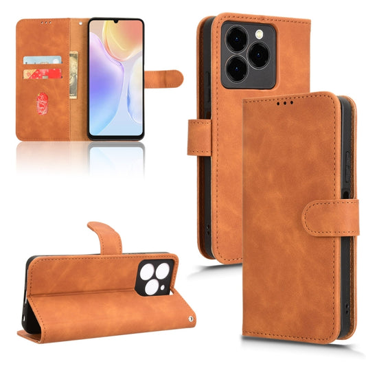 For Ulefone Note 20 Pro Skin Feel Magnetic Flip Leather Phone Case(Brown) by buy2fix