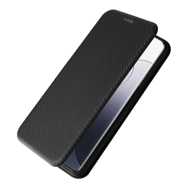 For Xiaomi 14 Pro Carbon Fiber Texture Flip Leather Phone Case(Black) by buy2fix