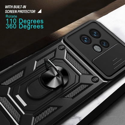 For Motorola Edge 40 Pro Sliding Camera Cover Design TPU+PC Phone Case(Rose Gold) by buy2fix