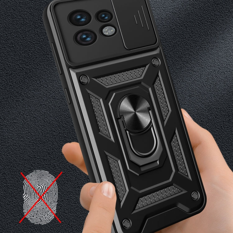 For Motorola Edge 40 Pro Sliding Camera Cover Design TPU+PC Phone Case(Silver) by buy2fix