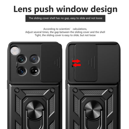 For OnePlus 12 5G Global Sliding Camera Cover Design TPU+PC Phone Case(Gold) by buy2fix