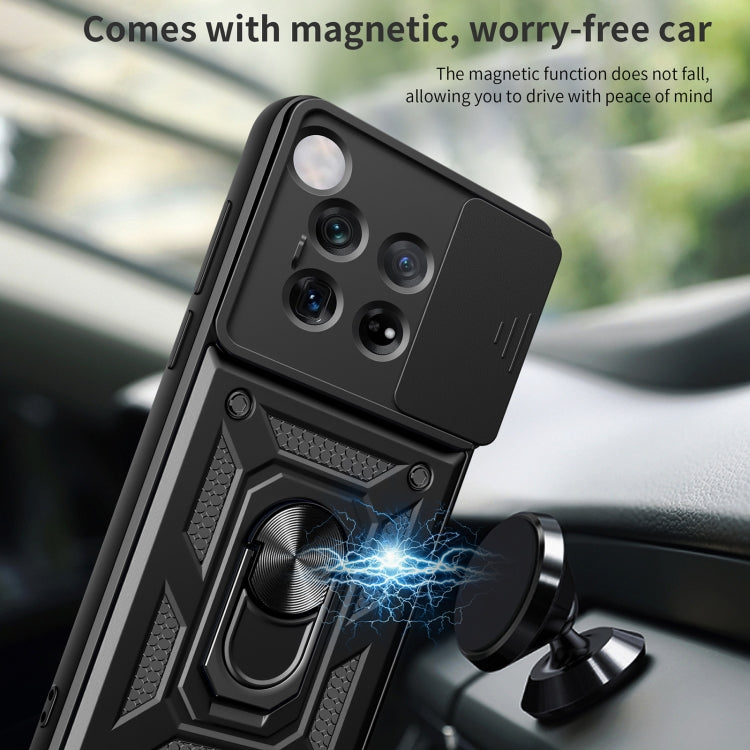 For OnePlus 12 5G Global Sliding Camera Cover Design TPU+PC Phone Case(Gold) by buy2fix