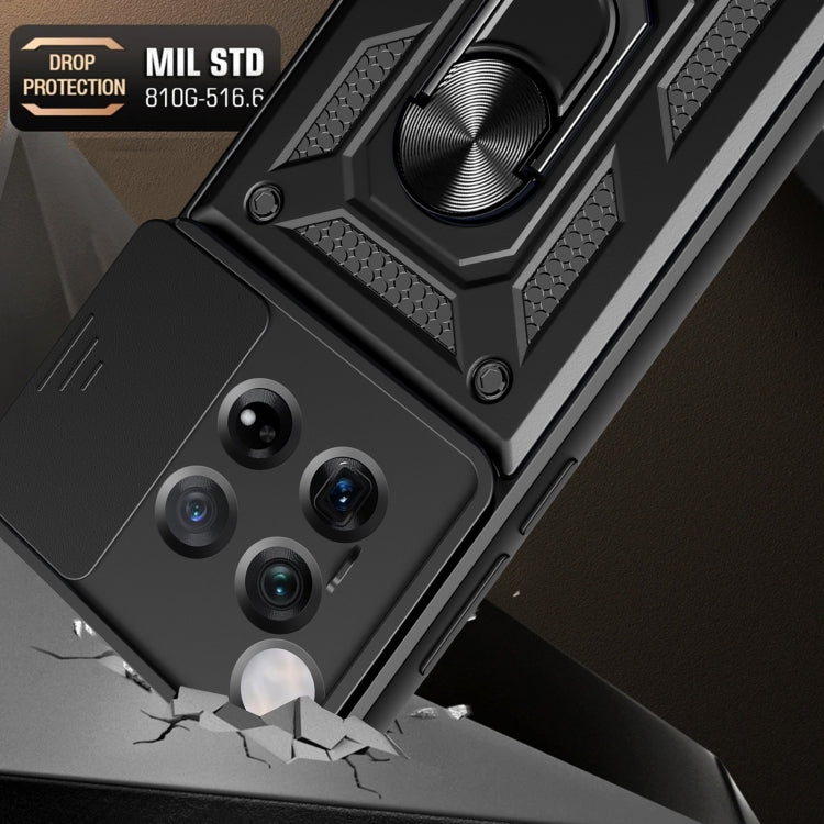 For OnePlus 12 5G Global Sliding Camera Cover Design TPU+PC Phone Case(Blue) by buy2fix