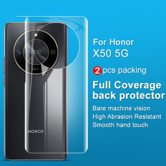 For Honor X50 5G 2pcs imak Curved Hydrogel Film Pnone Back Protector by imak