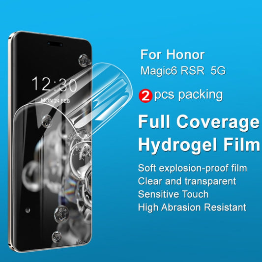 For Honor Magic6 RSR Porsche Design 2pcs imak Curved Full Screen Hydrogel Film Protector by imak