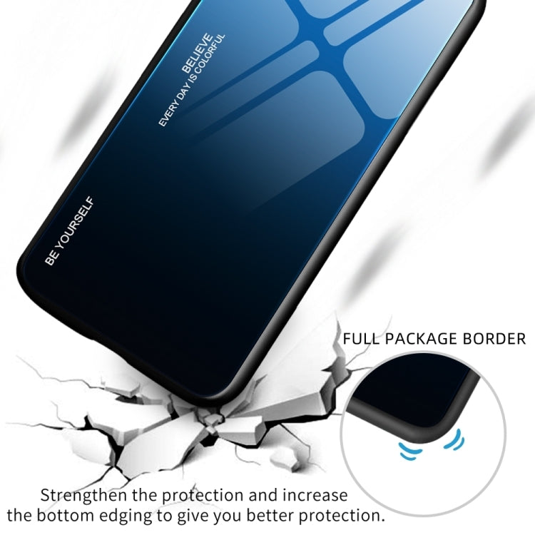 For iPhone Air Gradient Color Glass Phone Case(Pink Purple) - iPhone Air Cases by buy2fix | Online Shopping UK | buy2fix