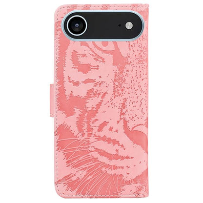 For iPhone Air Tiger Embossing Pattern Leather Phone Case(Pink) - iPhone Air Cases by buy2fix | Online Shopping UK | buy2fix