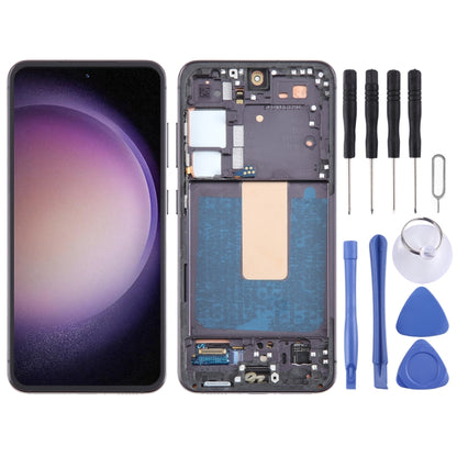 For Samsung Galaxy S23 SM-S911B EU Version Original LCD Screen Digitizer Full Assembly with Frame -  by buy2fix | Online Shopping UK | buy2fix
