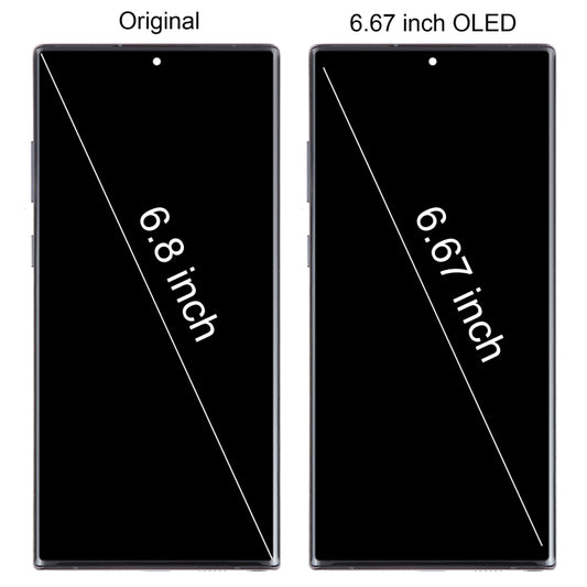 For Samsung Galaxy Note10+ SM-N975 6.67 inch OLED LCD Screen Digitizer Full Assembly with Frame(Silver) - LCD Screen by buy2fix | Online Shopping UK | buy2fix