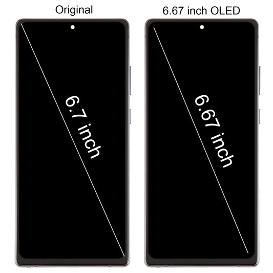 For Samsung Galaxy Note20 SM-N980 6.67 inch OLED LCD Screen Digitizer Full Assembly with Frame(Pink) - LCD Screen by buy2fix | Online Shopping UK | buy2fix