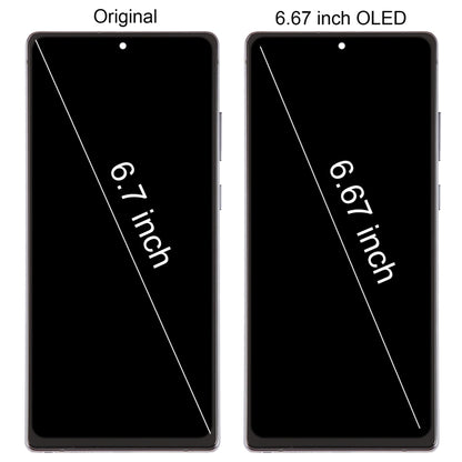For Samsung Galaxy Note20 SM-N980 6.67 inch OLED LCD Screen Digitizer Full Assembly with Frame(Black) - LCD Screen by buy2fix | Online Shopping UK | buy2fix