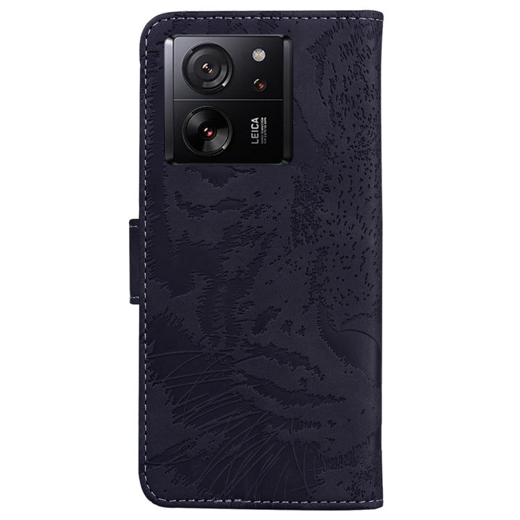 For Xiaomi 13T / 13T Pro / Redmi K60 Ultra Tiger Embossing Pattern Leather Phone Case(Black) by buy2fix