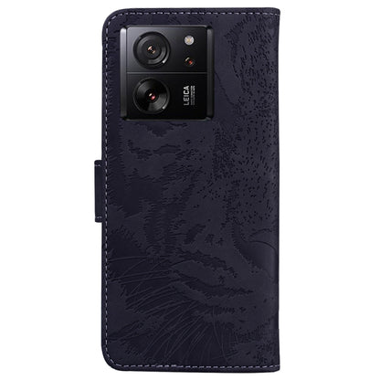 For Xiaomi 13T / 13T Pro / Redmi K60 Ultra Tiger Embossing Pattern Leather Phone Case(Black) by buy2fix