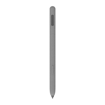 For Samsung Galaxy Tab S7 LOVE MEI Frosted Leather Texture Silicone Protective Pen Case(Grey) - Pencil Accessories by LOVE MEI | Online Shopping UK | buy2fix