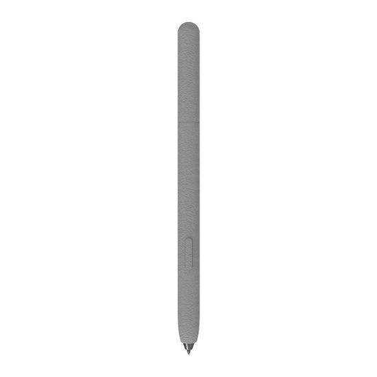 For Samsung Galaxy Tab S6 Lite LOVE MEI Frosted Leather Texture Silicone Protective Pen Case(Grey) - Pencil Accessories by LOVE MEI | Online Shopping UK | buy2fix