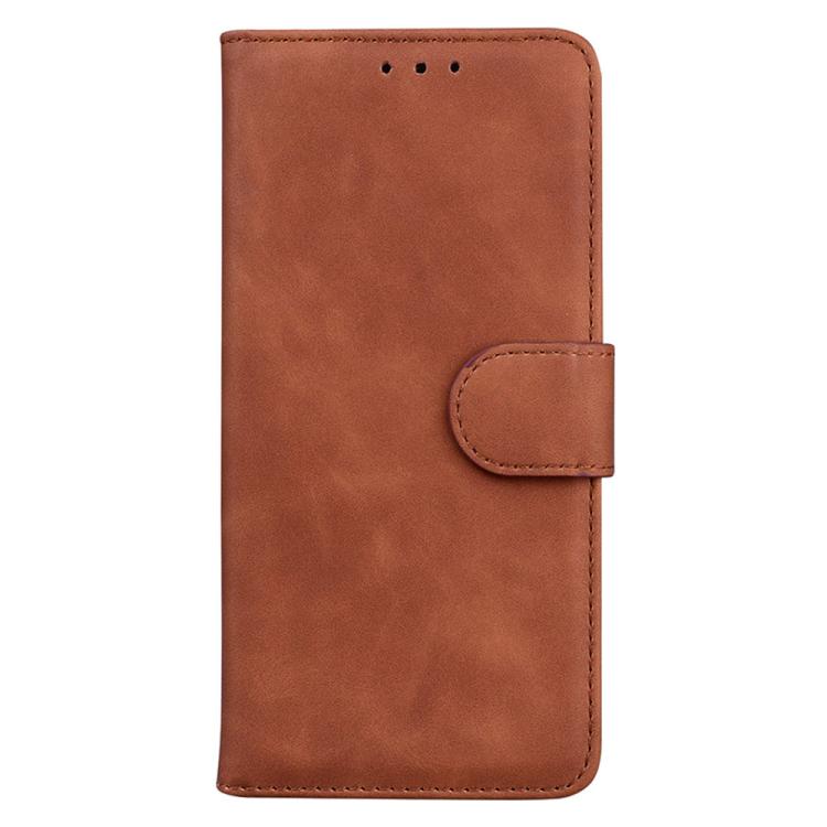 For iPhone Air Skin Feel Pure Color Flip Leather Phone Case(Brown) - iPhone Air Cases by buy2fix | Online Shopping UK | buy2fix