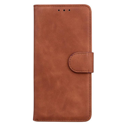 For iPhone Air Skin Feel Pure Color Flip Leather Phone Case(Brown) - iPhone Air Cases by buy2fix | Online Shopping UK | buy2fix