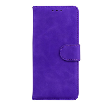 For Xiaomi Poco M6 Pro 4G Skin Feel Pure Color Flip Leather Phone Case(Purple) - Xiaomi Cases by buy2fix | Online Shopping UK | buy2fix