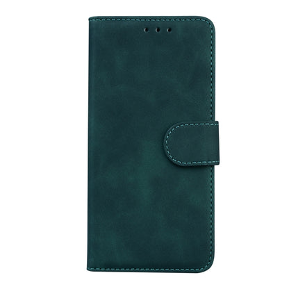 For Motorola Moto G Power 5G 2024 Skin Feel Pure Color Flip Leather Phone Case(Green) - Motorola Cases by buy2fix | Online Shopping UK | buy2fix