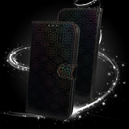 For iPhone 16 Colorful Magnetic Buckle Leather Phone Case(Black) by buy2fix